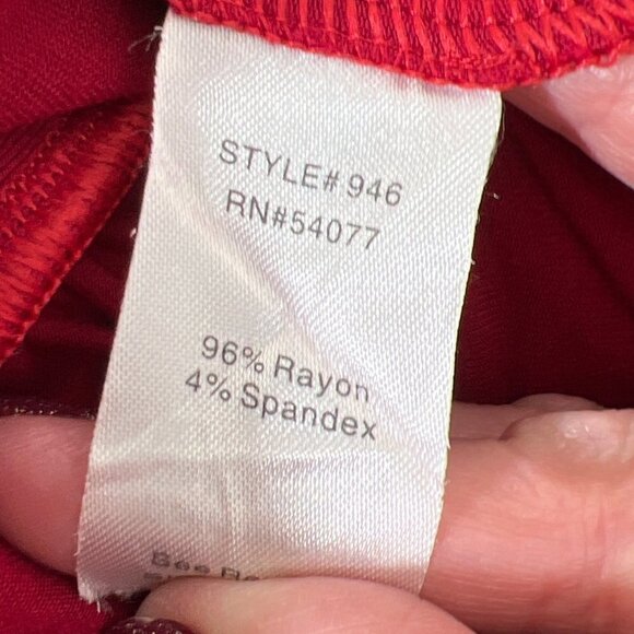 CABI Applaud Faux Wrap Top Red Size S #946 EUC - Picture 6 of 6